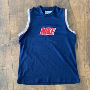 Nike Kids Navy and Red Sleeveless Basketball Jersey size XL (18-20)